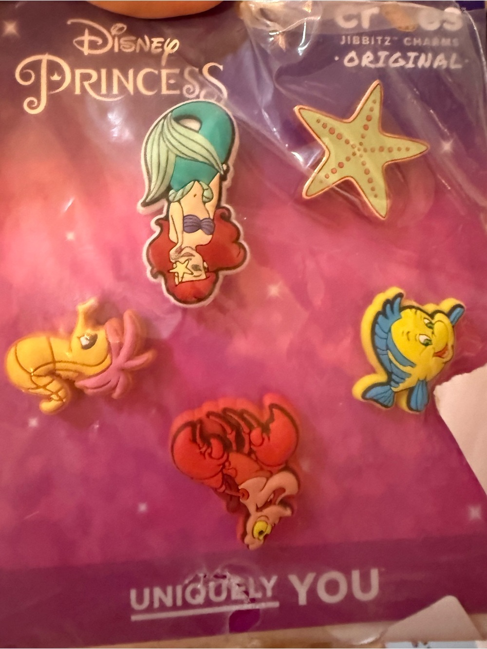 CROCS Disney Princess Ariel Jibbitz Charms Multicolor Set